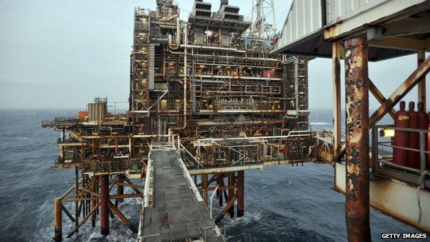 north sea oil platform