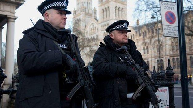 Police near French school in London