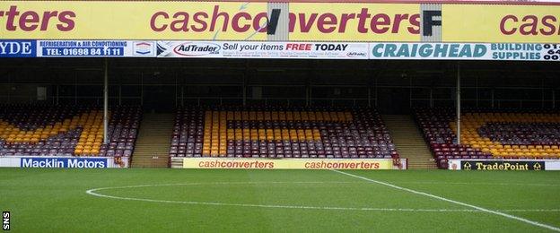 The East Stand also suffered storm damage in 2011