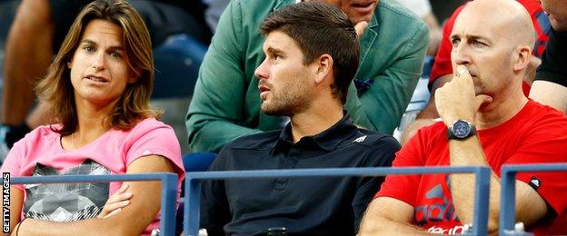 Amelie Mauresmo, Danny Vallverdu and Jez Green