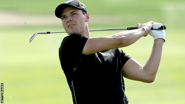 Martin Kaymer in third-round action at the Abu Dhabi Championship