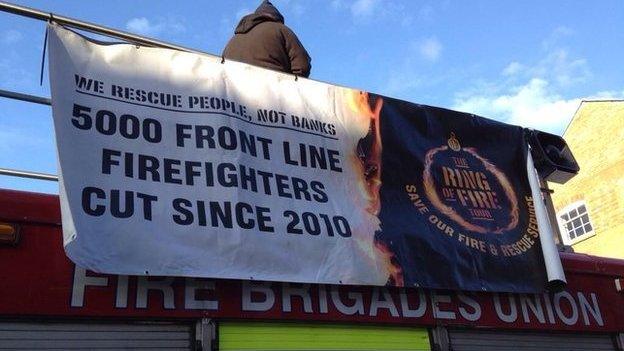 Fire cuts demonstration