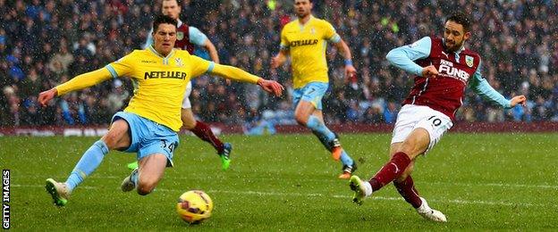 Burnley striker Danny Ings