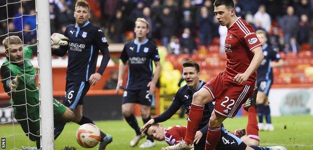 Ryan Jack scores Aberdeen's late equaliser