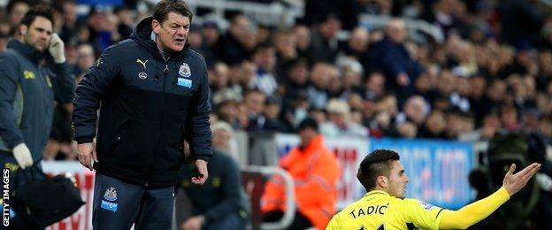 Newcastle caretaker manager John Carver