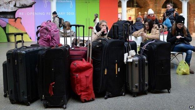 Passengers at St Pancras