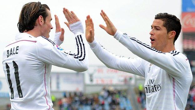 Gareth Bale and Cristiano Ronaldo