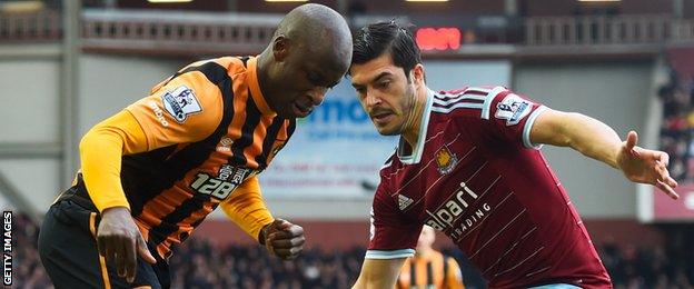 Sone Aluko and James Tomkins