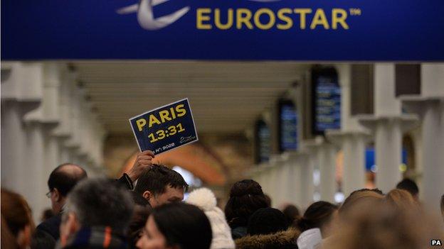 Passengers at St Pancras