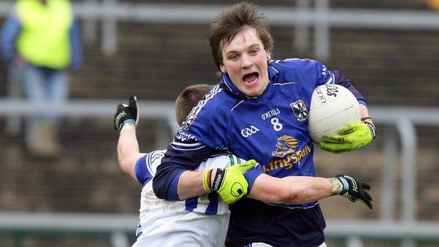 Gearoid McKiernan impressed for Cavan before being red carded in the closing stages