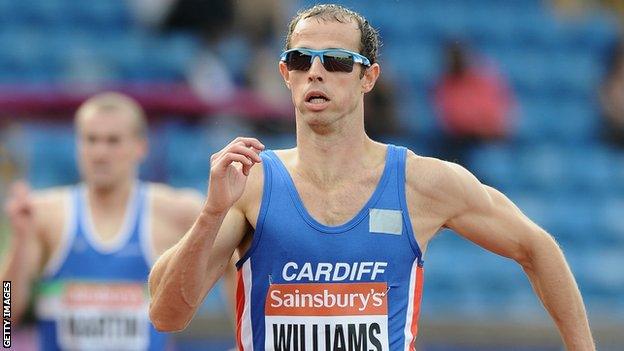 Rhys Williams had been one of Wales' Glasgow 2014 medal hopes in the 400m hurdles