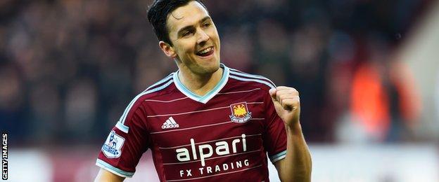 Stewart Downing of West Ham United