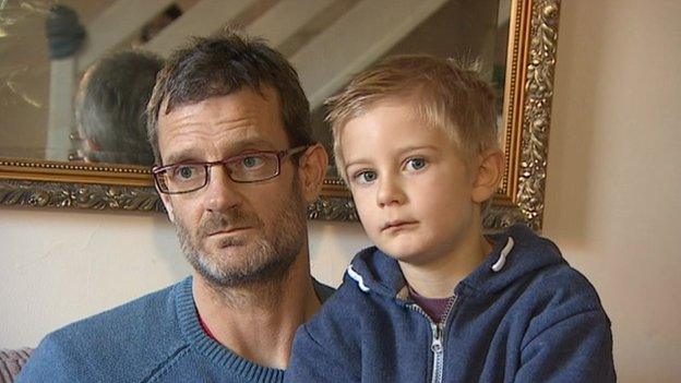 Derek and Alex Nash, the family who received a party no-show invoice