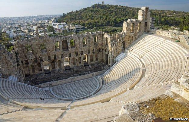 Acropolis amphitheatre. Athens