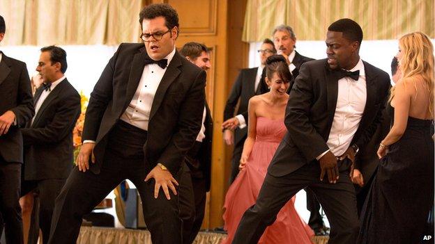 Josh Gad and Kevin Hart in The Wedding Ringer