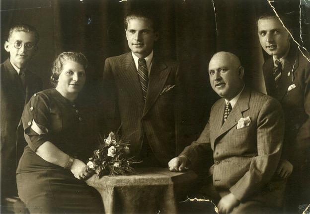 The Knoller family, circa 1938, with Freddie, far left