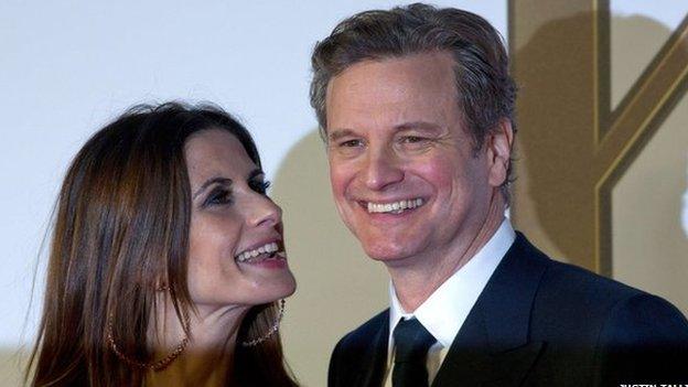 Colin Firth with wife Livia Giuggioli