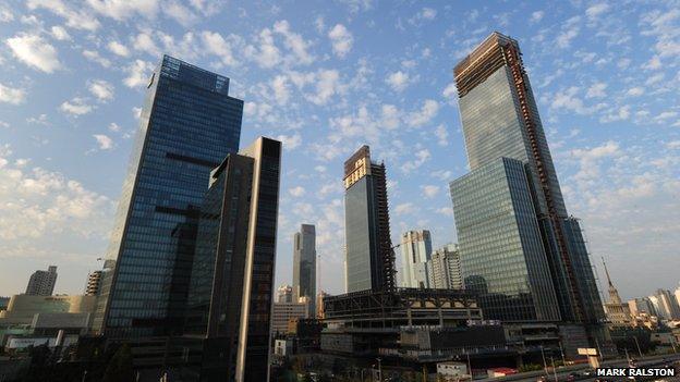 A building under construction in Nanjing