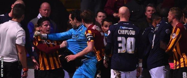 Bradford City and Millwall