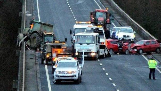 A5 Chirk crash