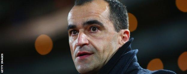 Everton manager Roberto Martinez