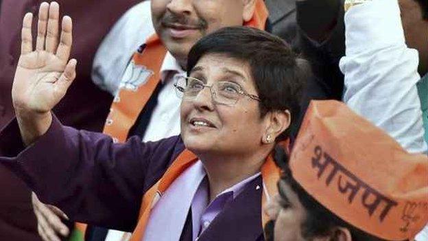 Kiran Bedi in Delhi on 19 Jan 2015