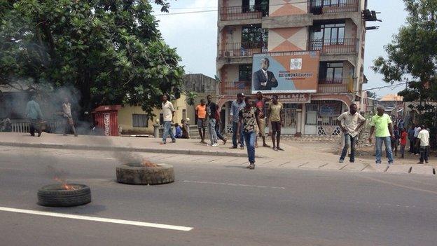 Protests in Kinshasa on 20 January 2015