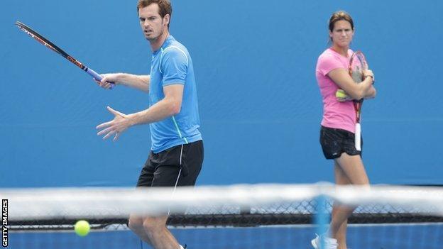 Andy Murray and Amelie Mauresmo