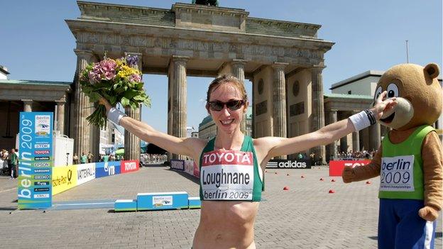 Olive Loughnane crossed the line second in the women's 20K walk at the 2009 World Championships in Berlin