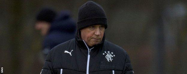 Rangers caretaker manager Kenny McDowall