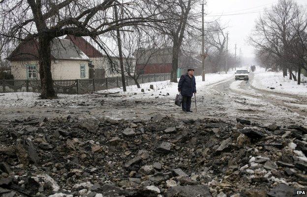 Delbatseve in eastern Ukraine (20 Jan)