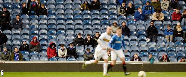 Fans at Ibrox