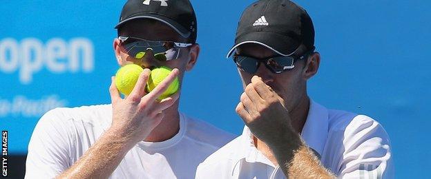 Jamie Murray and John Peers discuss tactics