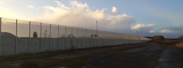 Fence around HMP Northumberland