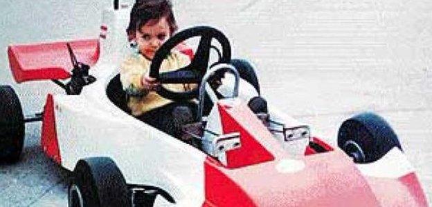 Fernando Alonso as a young boy