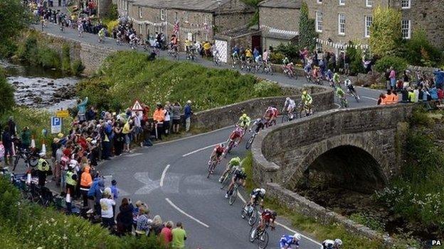 The Tour de France in the Yorkshire Dales