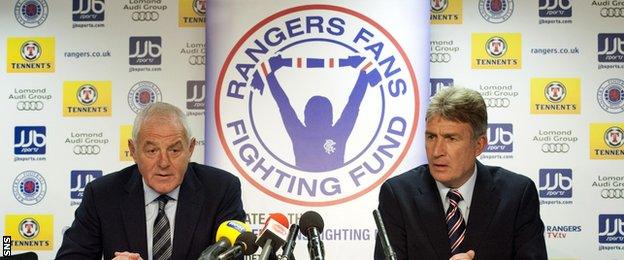 Walter Smith and the late Sandy Jardine