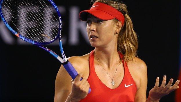 Maria Sharapova at the 2015 Australian Open