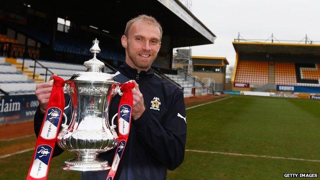 Luke Chadwick with the FA Cup