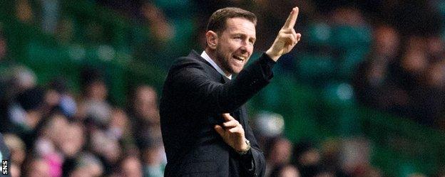 Motherwell manager Ian Baraclough