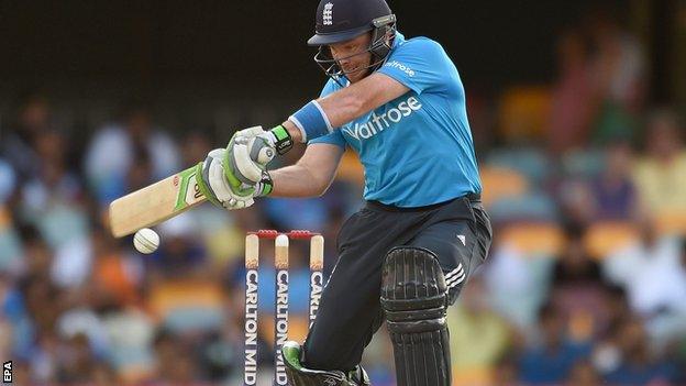 Ian Bell batting against India in Brisbane