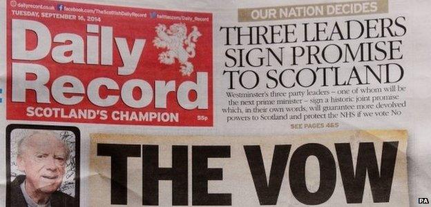 Daily Record's vow