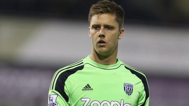 West Brom keeper Luke Daniels