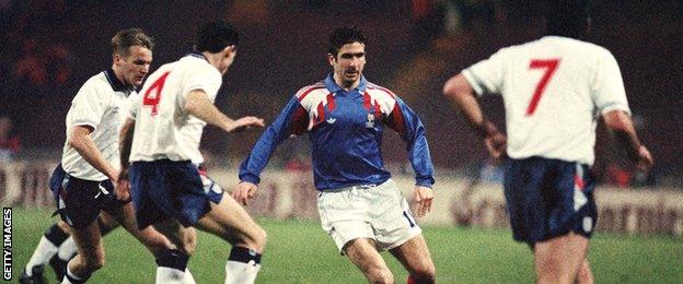 Eric Cantona playing at Wembley