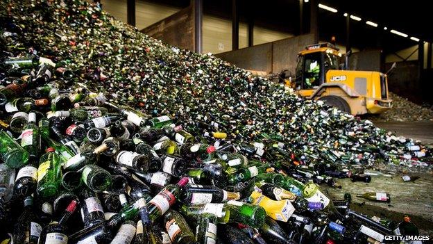 Bottle recycling plant