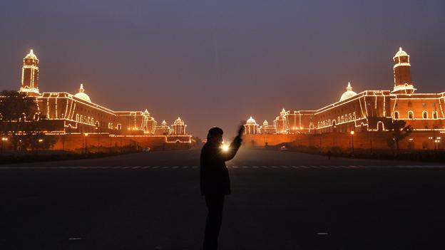 Delhi at night