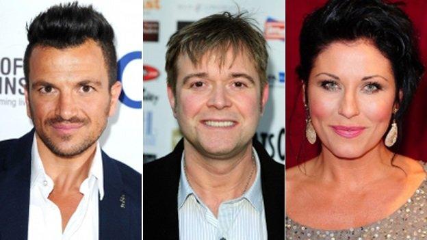 Peter Andre, Darren Day and Jessie Wallace