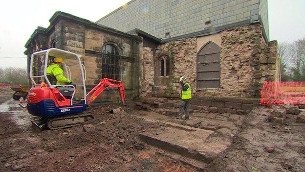 Excavation at Norton Priory in Runcorn