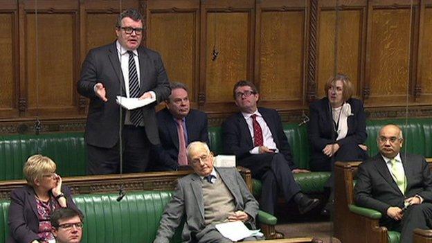 Tom Watson speaking in the House of Commons