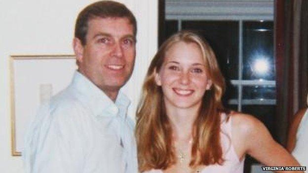 Prince Andrew and Virginia Roberts